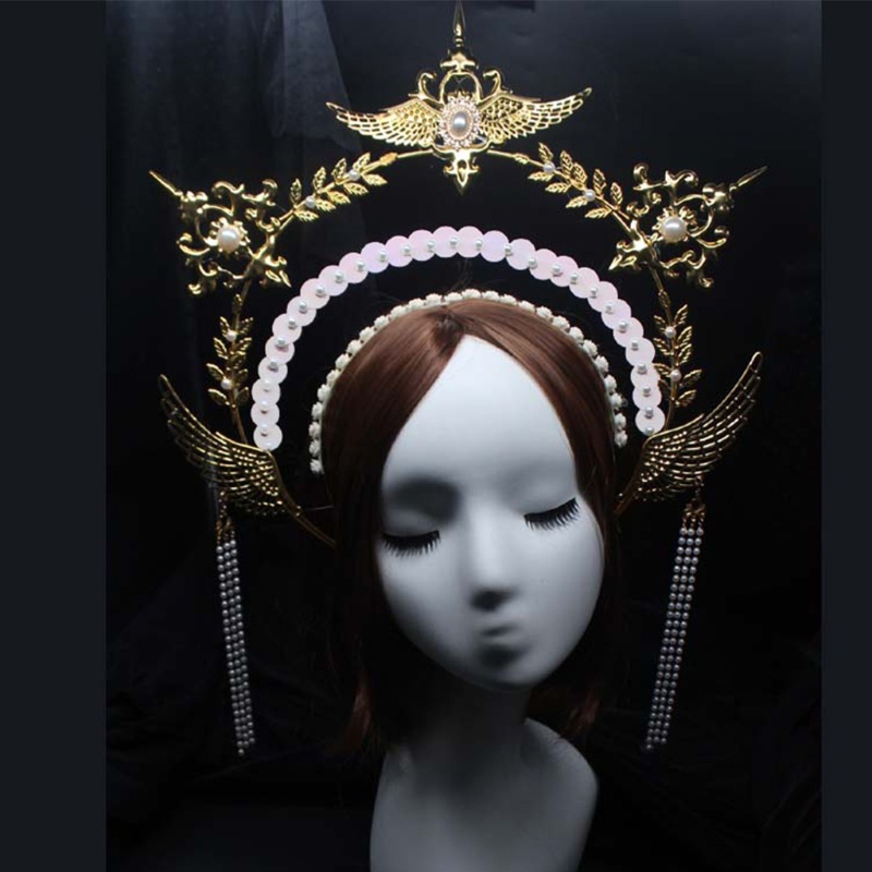 Phụ Kiện Vương Miện Kim Loại Tự Làm Phong Cách Lolita Vintage