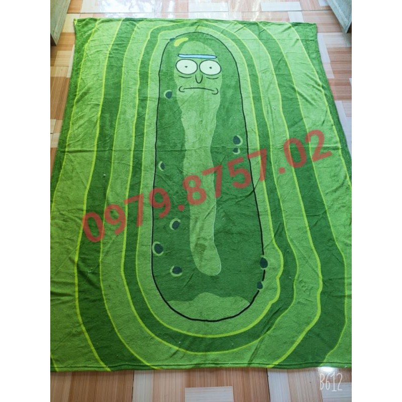 Mền tuyết nhung xanh lá đậm ẢNH THẬT