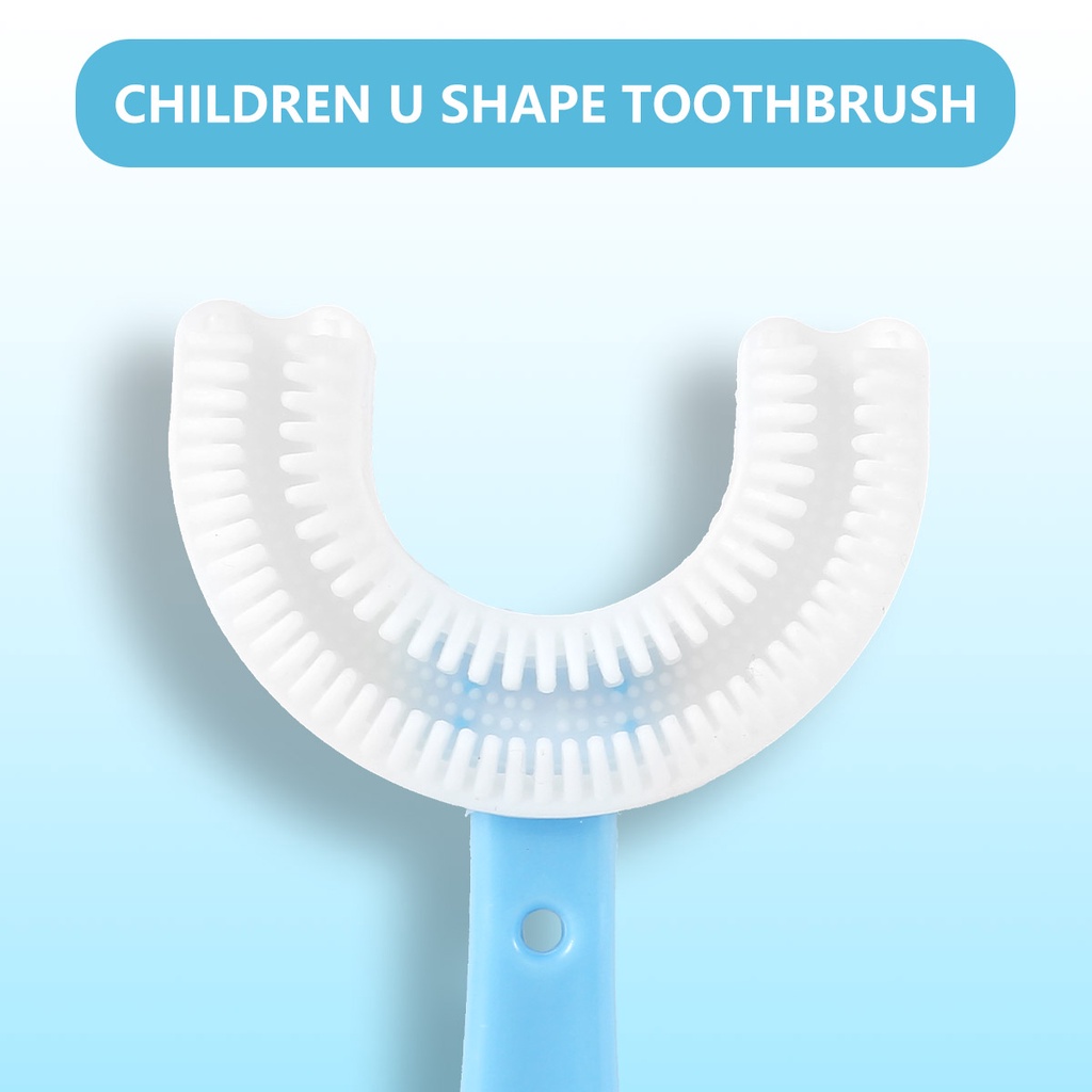 JPRICE Bàn Chải Đánh Răng Silicone 360 Độ Hình Chữ U° Bàn Chải Tập Đánh Răng Chuyên Dụng Dành Cho Bé 2-12 Tuổi