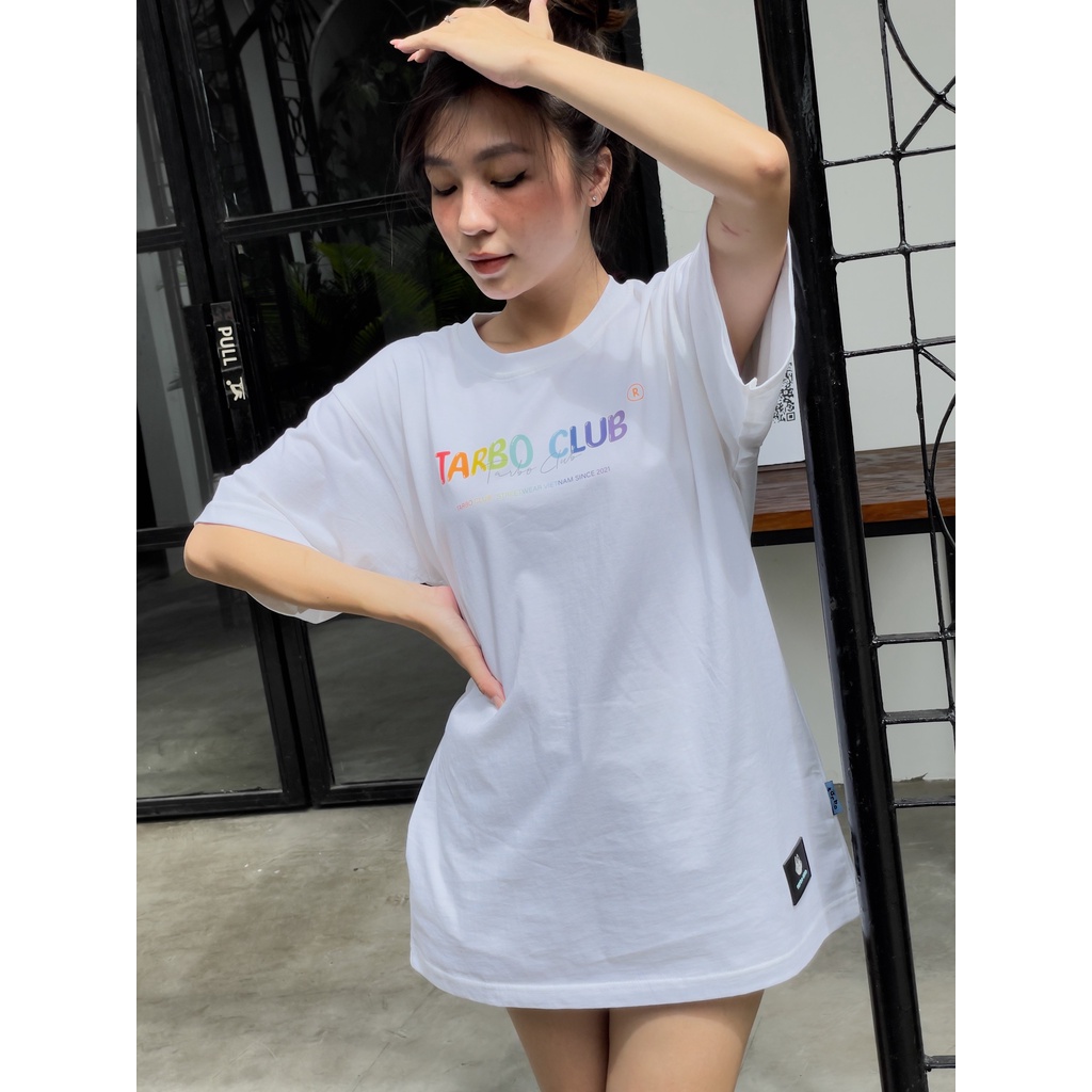 TARBO TEE BASIC V-1 ÁO THUN TAY NGẮN NAM NỮ Outfit Cotton 4 Chều