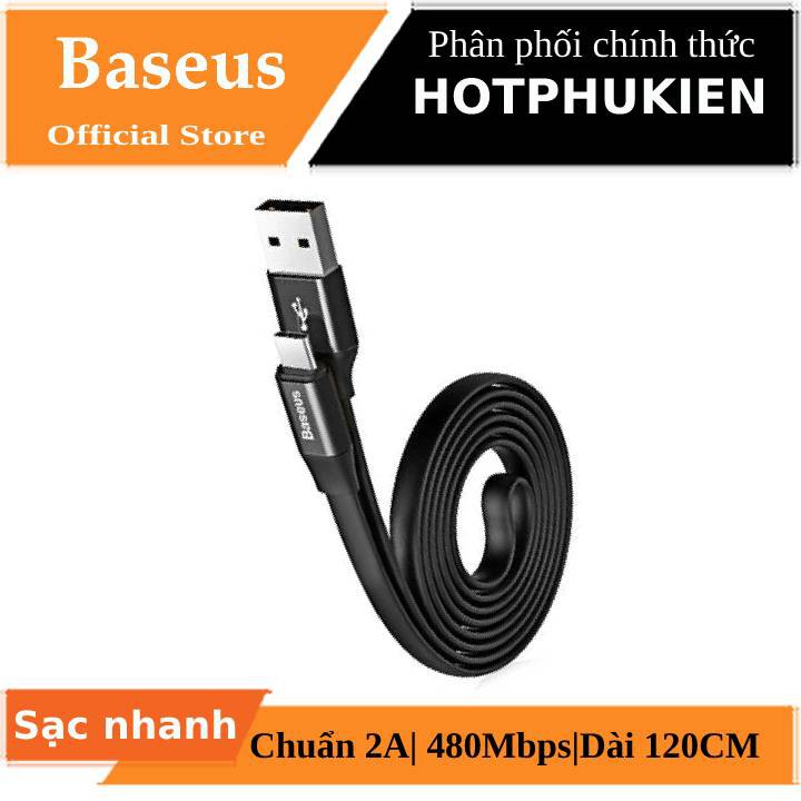 Dây cáp sạc nhanh Type-C dài 1.2M chính hãng BASEUS Nimble cho điện thoại / Macbook