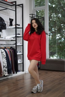 Nỉ trơn cổ tròn các màu