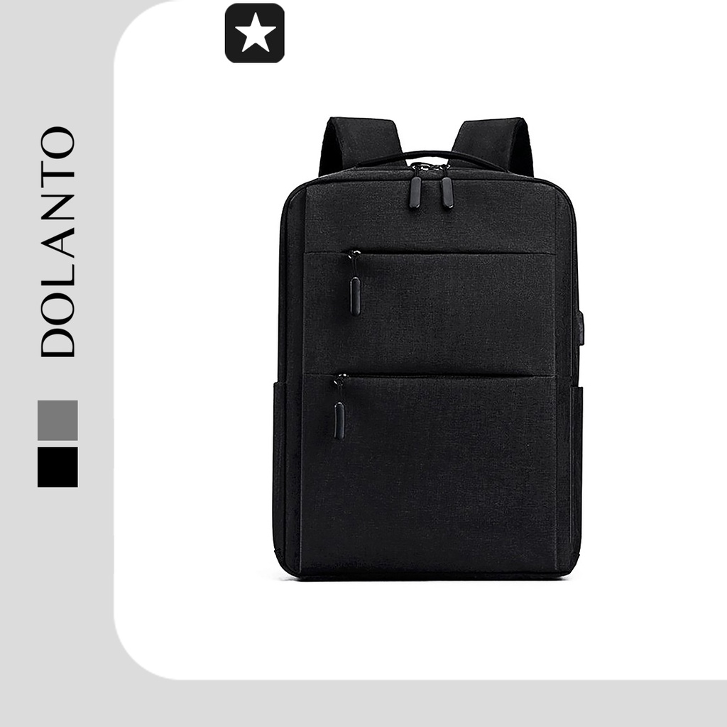 Balo Đựng Laptop CHARGE Vải Canvas Thời Trang Sang Trọng Unisex Đẹp Nam Nữ Đi Học Đi Chơi DOLANTO.