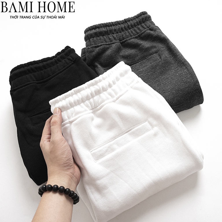 Quần short nỉ cao cấp BAMI HOME phong cách unisex dễ phối đồ QSN- 005