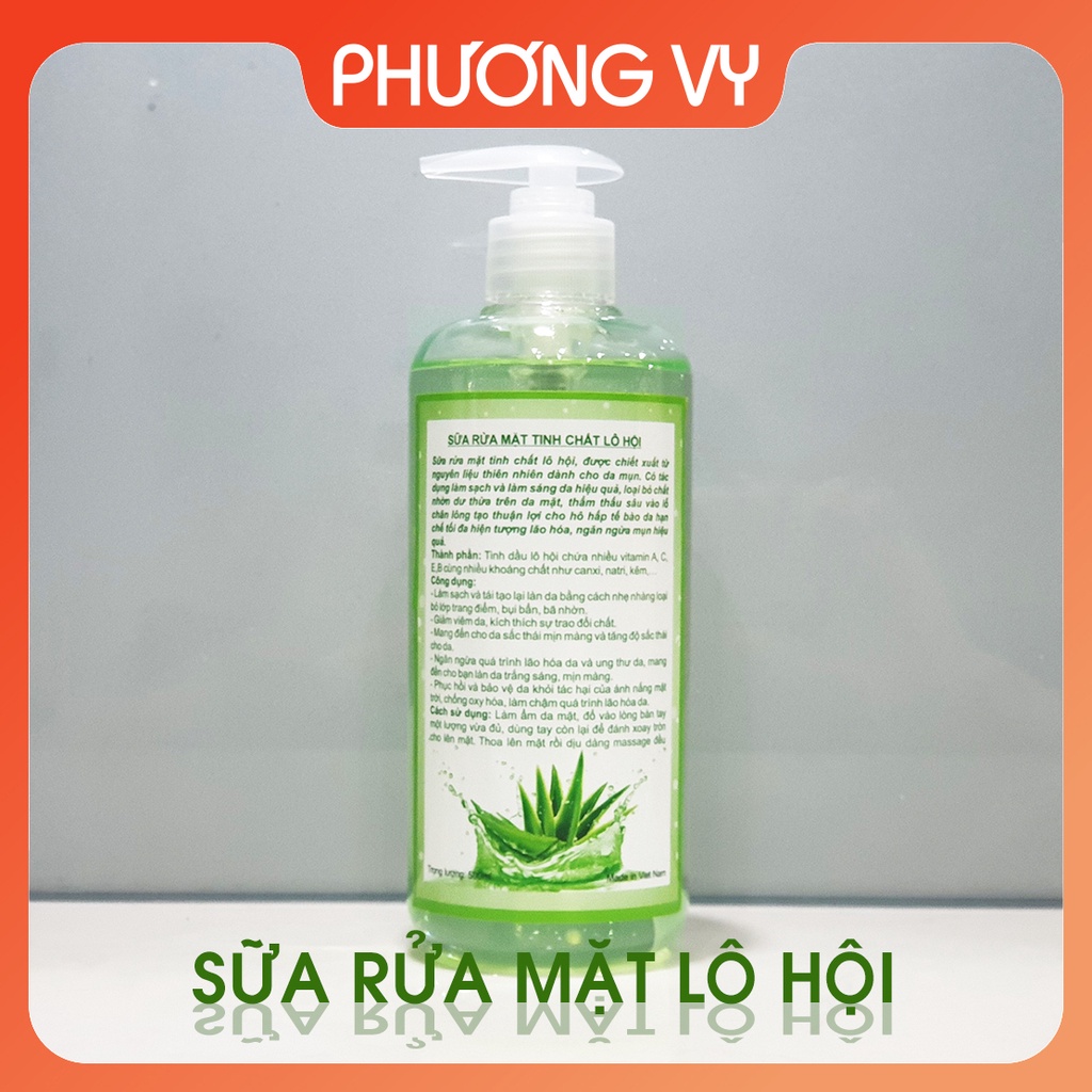 Sữa rửa mặt các loại 500ml cho Spa, hoa hồng, hoa cúc, lô hội, rong biển.