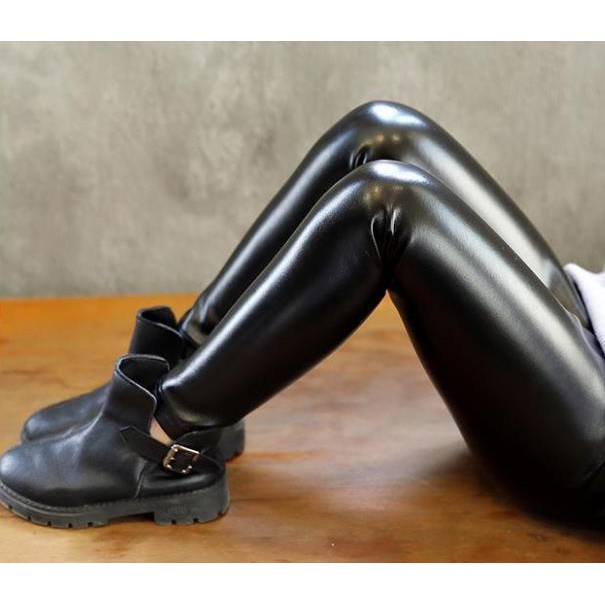 ❤Quần Legging Bằng Da Thời Trang Thu Đông 2020 Dành Cho Bé Gái
