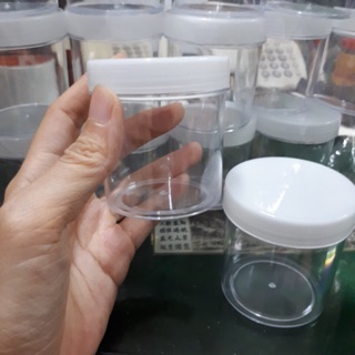 Hủ pet nắp trắng 100g đựng slime