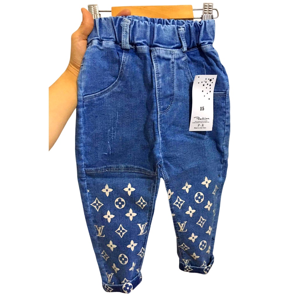 Quần bò/ quần jeans dài cho bé trai/gái 8-20kg