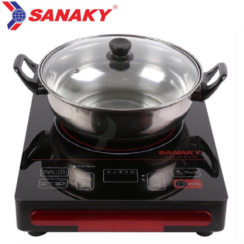 Bếp hồng ngoại Sanaky SNK 2101 kèm nồi & vỉ