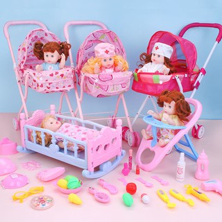 Xe đẩy búp bê biết nói dễ thương cho bé