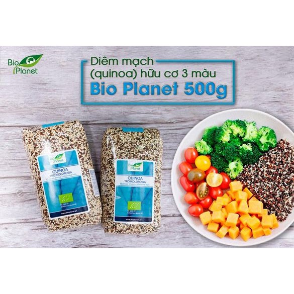 Diêm mạch 3 màu hạt hữu cơ ăn dặm cho bé chính hãng BIO PLANET 14136