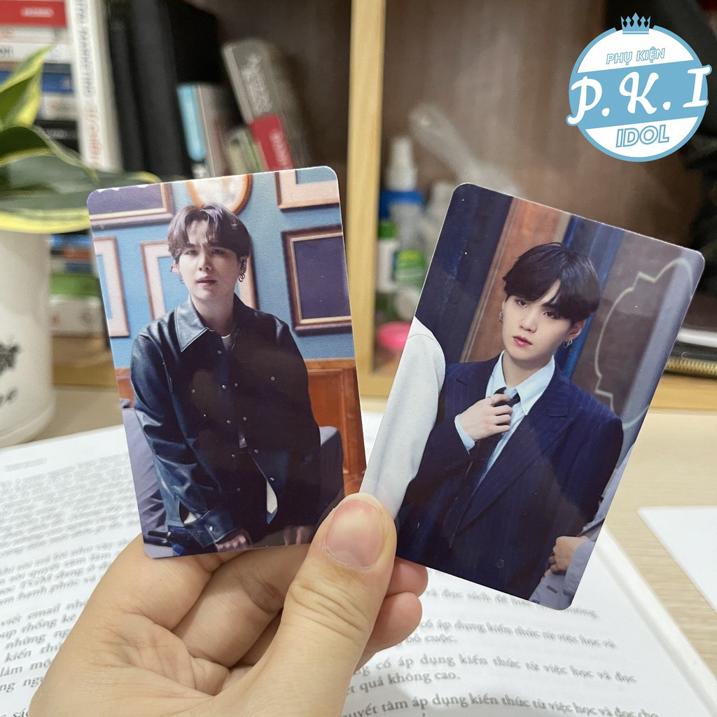 Bộ Card Cứng In Hình Idol SUGA BTS Bo Góc Sang Trọng – Quà Tặng Kpop