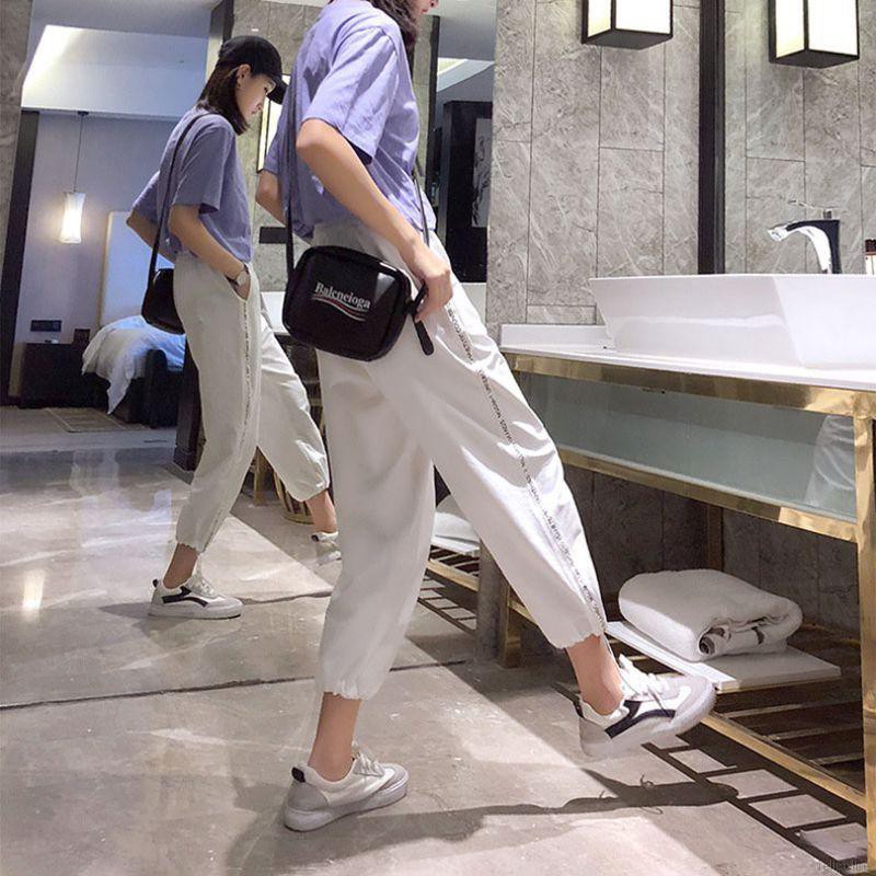 Quần dài thể thao lưng cao ống bó thời trang cho nữ