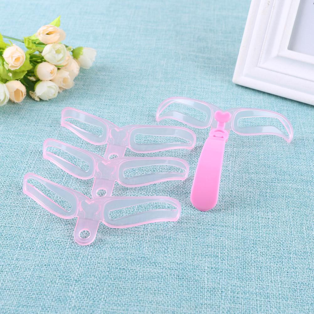 4 Cái / Bộ Bút Chì Kẻ Lông Mày Có Thể Tái Sử Dụng Bộ Khuôn Hướng Dẫn Vẽ Tự Làm Hướng Dẫn Tạo Kiểu Tạo Hình Thẻ Mẫu