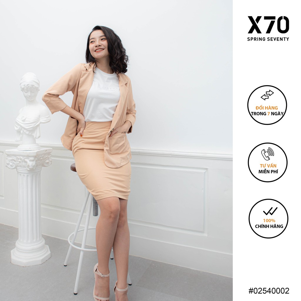 Áo Khoác Nữ Blazer Trơn Hàn Quốc Thời Trang X70 - 02540002 | BigBuy360 - bigbuy360.vn