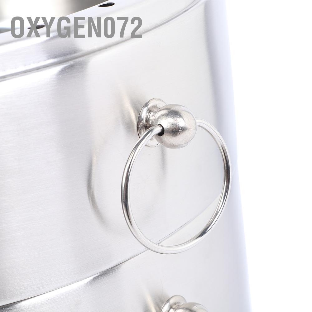 Oxygen072 4 Layer Stainless Steel Soup Cooker Food Steamer Energy-Saving Cooking Pot Kitchen Cookware