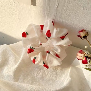 Cột tóc vải scrunchies kiểu trái cây