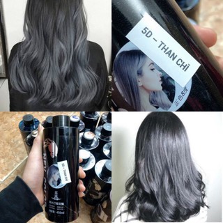 Nhuộm phủ bóng màu than chì đẹp - Nhuộm phủ mịn Than chì