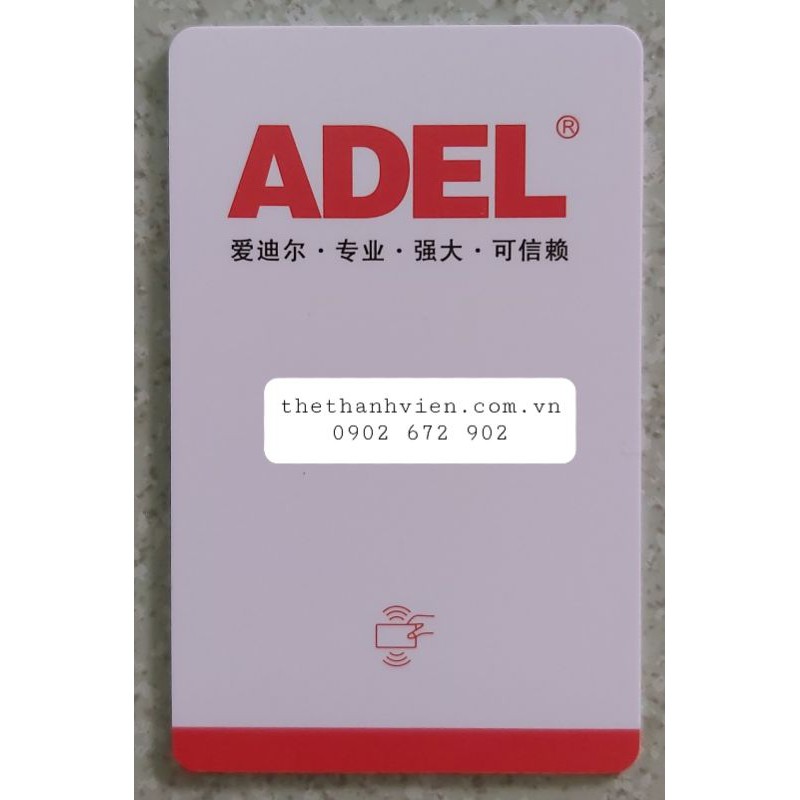 Thẻ từ khóa Adel A90(thẻ in hai mặt như mẫu)