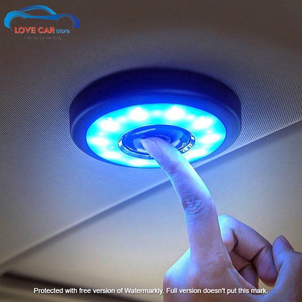 Đèn Led gắn trần ô tô xe hơi, đèn trợ sáng sạc USB hít nam châm di chuyển mọi vị trí thuận tiện