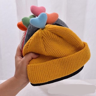 Mũ len siêu yêu hình trái TIM cho bé 5tháng-4tuổi( hàng y hình)