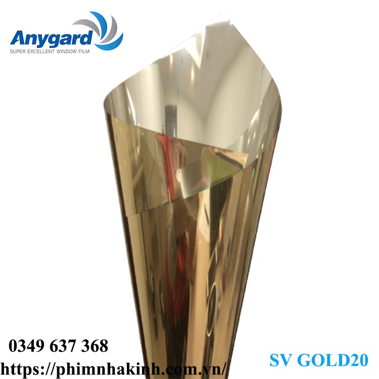 Phim dán kính CHỐNG NẮNG Hàn Quốc Anygard - SV GOLD20-1m2 phim