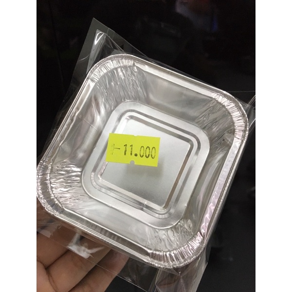 Set 10 Khay giấy bạc hình Vuông cao cấp