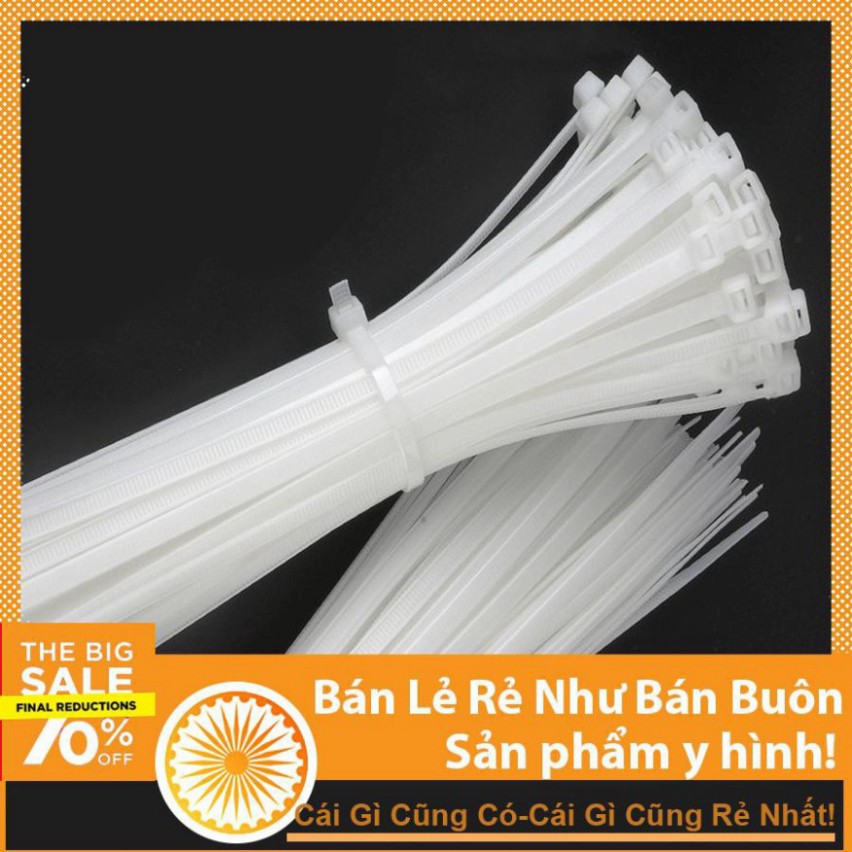 [Flash Sale] Combo Gói 100 Dây Thít Trắng 15cm