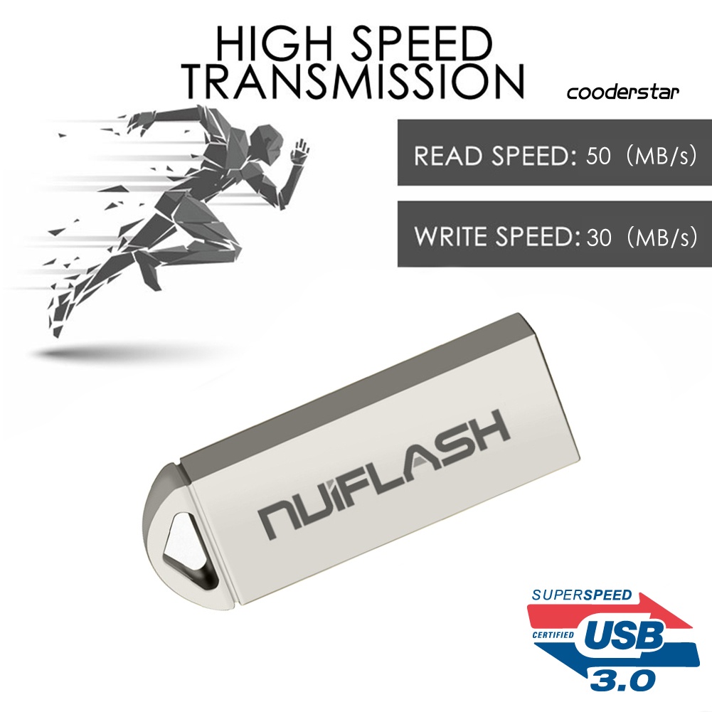 COOD-st Nuiflash 4-128GB Mini Metal USB 3.0 Fast Speed Flash Drive Data Storage U Disk