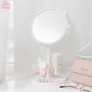 Gương để bàn tròn Tai mèo