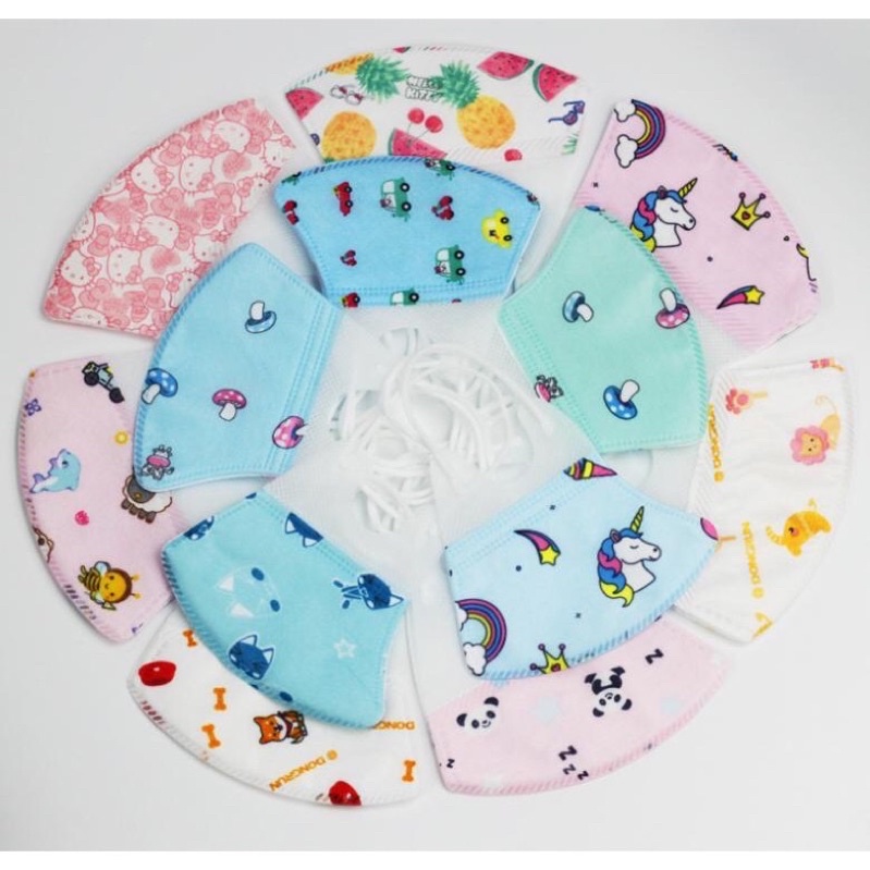 Combo 10 khẩu trang 3D kháng khuẩn cho bé