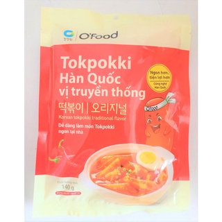 [Gói 140g – TRUYỀN THỐNG] BÁNH GẠO KIỂU HÀN QUỐC O’Food [VN] MIWON Tokpokki Traditional Flavor