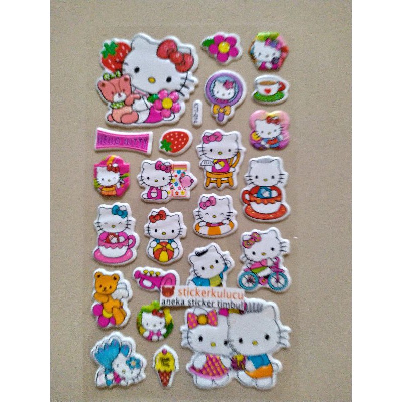 Sticker Dán Tường Hình Hello Kitty 10x18cm