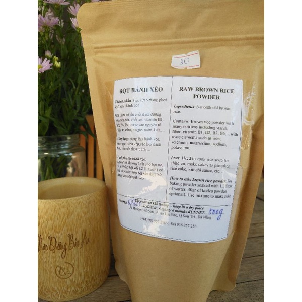 Bột bánh xèo gạo lứt