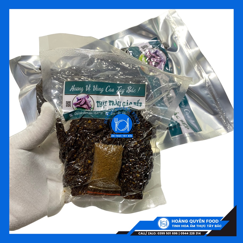 Thịt Trâu Gác Bếp Ẩm Thực Tây Bắc - Đóng Gói 200G & 500G Tặng Kèm Chẳm Chéo | HQ FOOD | BigBuy360 - bigbuy360.vn