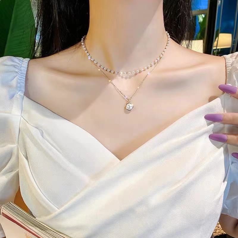 [Hàng mới về] Vòng cổ hợp kim nhiều lớp mặt hình bướm thời trang xinh xắn cho nữ