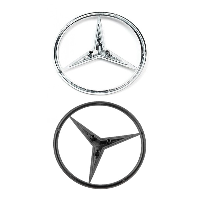 Logo 3 Chân Dán Trang Trí Cốp Xe Mercedes Benz A C E Cla Glc Loại W117 W176 W204 W205 W213 W253