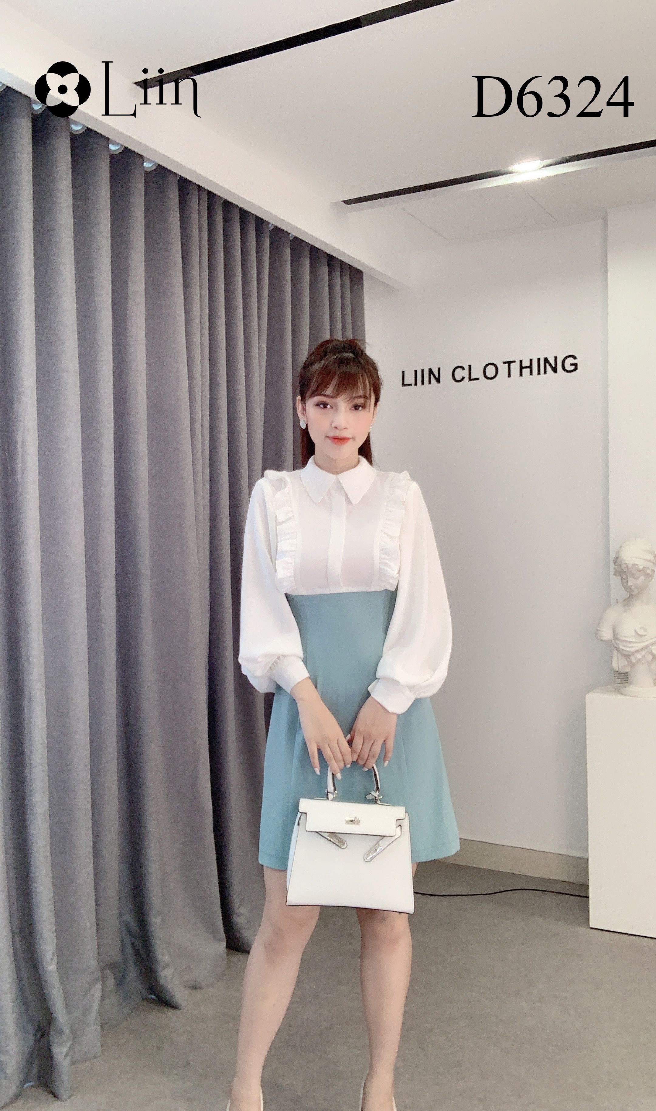 Đầm ôm nữ Linbi thiết kế thanh lịch, cực xinh xắn Liin clothing D6324