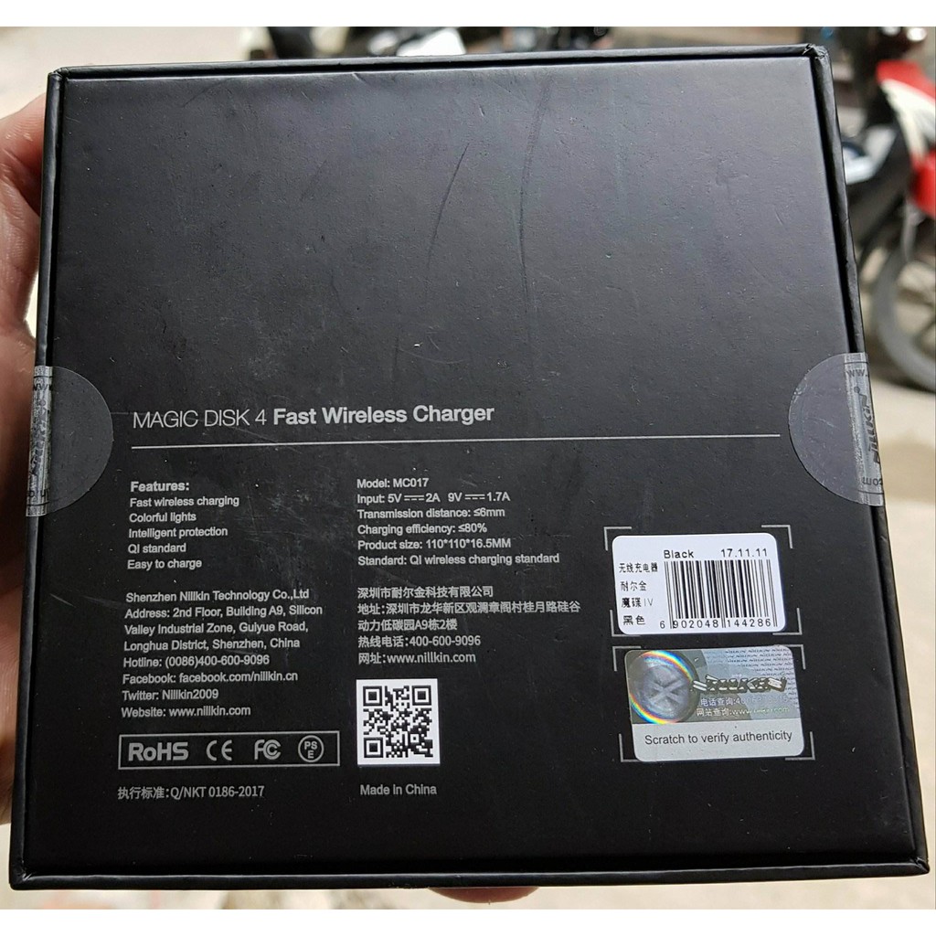 [Mã SKAMSALE06 giảm 10% đơn 150k] Đế sạc nhanh không dây Nillkin Magic Disk 4 Fast Wireless Charger