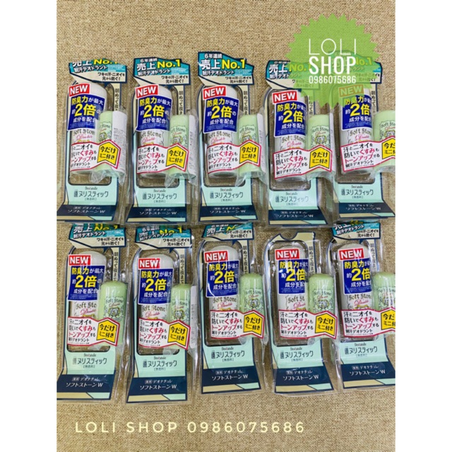 Lăn nách đá khoáng Nhật set tặng kèm