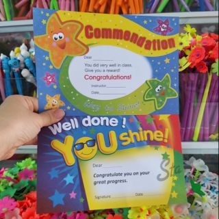 Phiếu khen bé