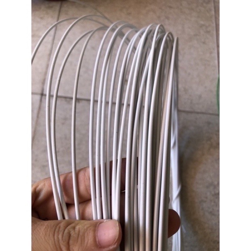 Dây lõi thép bọc nhựa màu trắng  dùng làm dây phơi, uốn cây cảnh ...