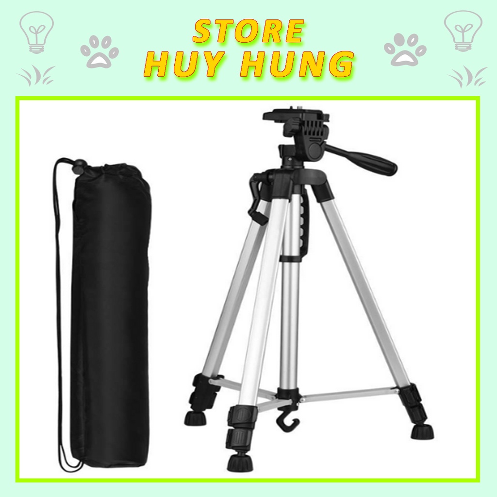 Tripod 3366S Khung Kim Loại Cao Cấp, Chắc Chắn, Cao 1M4, Tải 3KG