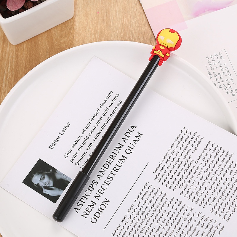 Bút Mực Gel Bằng Silicon Họa Tiết Hoạt Hình Dễ Thương Bắt Mắt