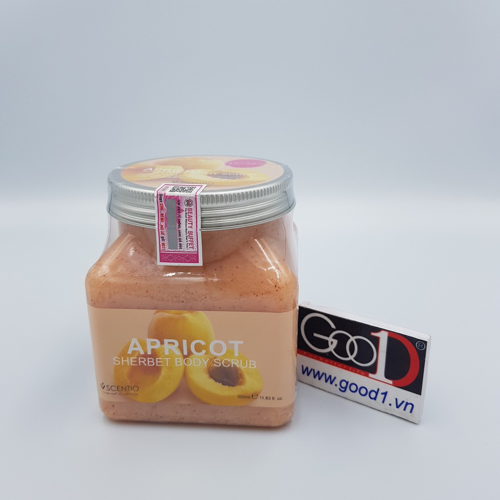 Tẩy tế bào chết toàn thân dưỡng ẩm Scentio Apricot 350ml