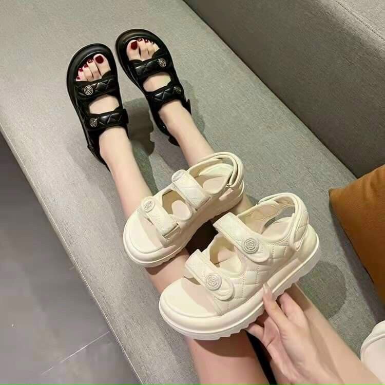 Dép SANDAL ⚡ĐỘN ĐẾ⚡ nữ hai quai da siêu hot trẻ trung năng động MSPSD019