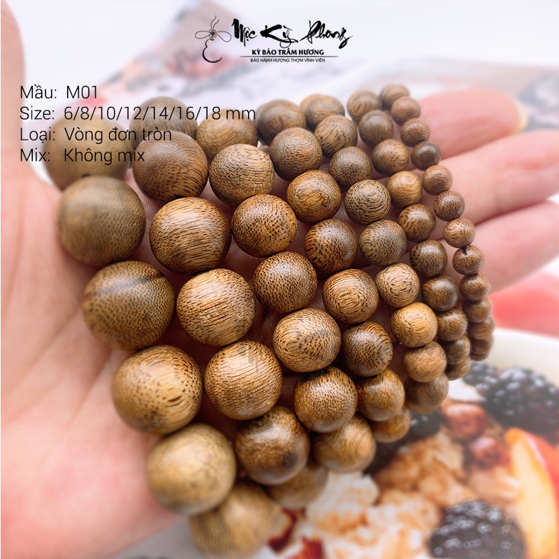 Vòng Tay Trầm Hương Nam Nữ Mix Charm Đa Dạng Hàng Tự Nhiên Bảo Hành Hương Thơm Vĩnh Viễn