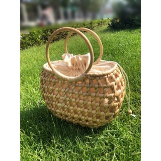 Túi lục bình handmade đan thưa R2