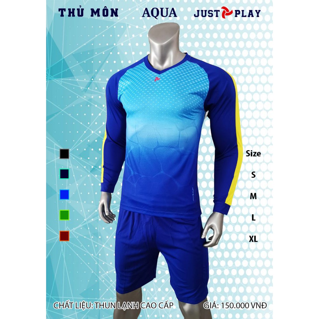 Bộ Bóng Đá Thủ Môn JustPlay AQua Cao Cấp