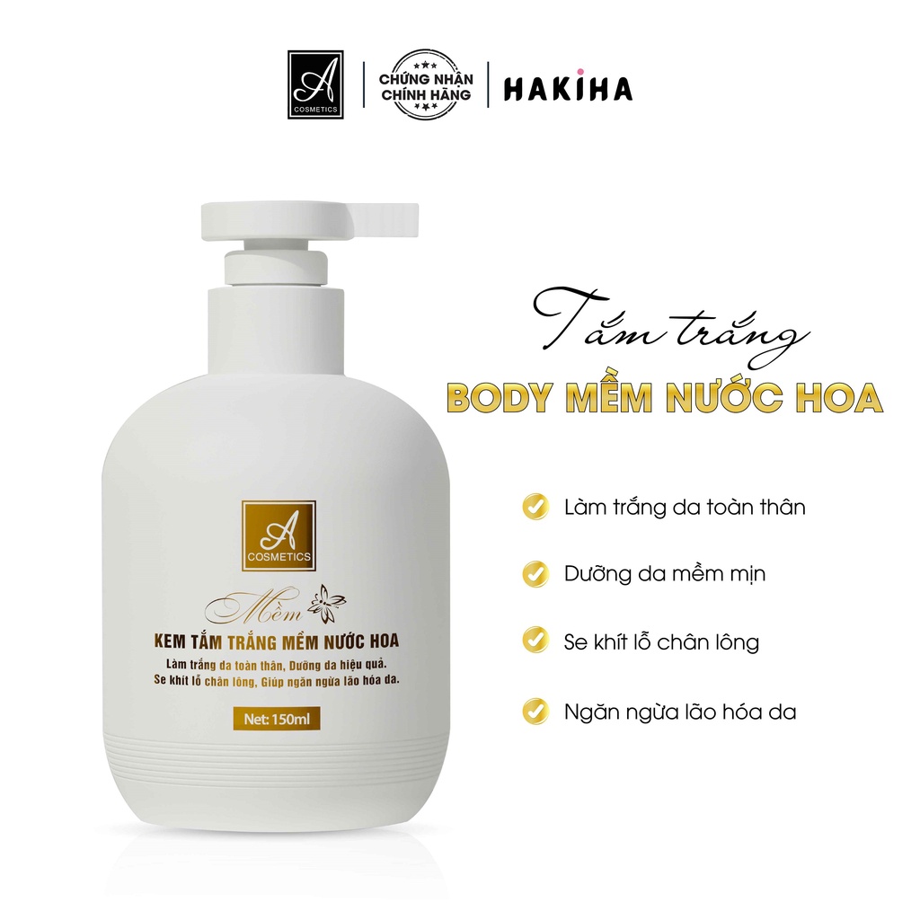 Tắm Trắng Da Body Mềm Nước Hoa dưỡng thể kích trắng toàn thân cấp tốc lưu hương thơm lâu HaKiHa - ATT02 | BigBuy360 - bigbuy360.vn